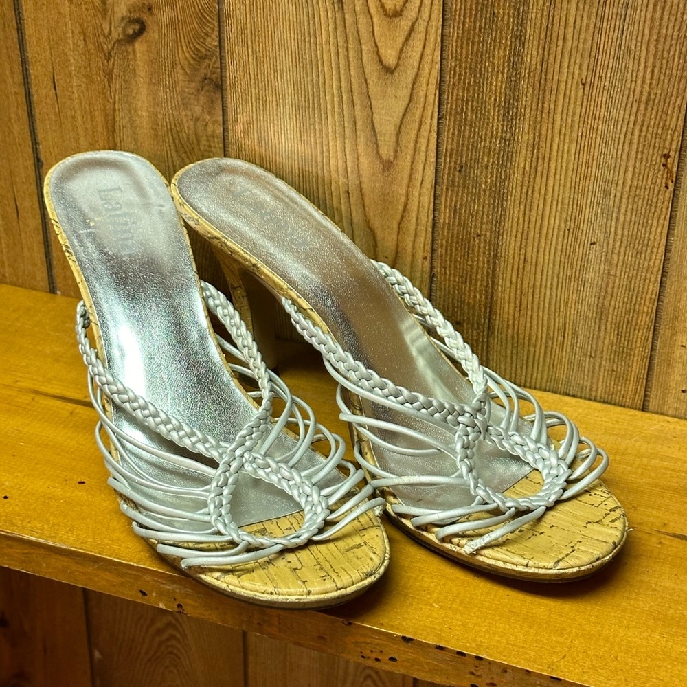 women’s y2k silver sandal heels